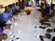 Les autorités de la Cedeao en réunion avec le gouvernement togolais le 15 février à Lomé.(Photo : AFP)