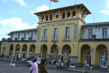 La gare d'Addis Abeba.(Photo : Laurent Correau/RFI)