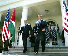 Abdallah II a tenu à informer George Bush que la Jordanie avait déjà déjoué plusieurs tentatives du Hezbollah <I>«d’envoyer des terroristes en Israël»</I> par son territoire.(Photo: AFP)