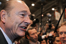 Le président Jacques Chirac, partisan du  «oui» au référendum, a les agriculteurs contre lui.(Photo: AFP)
