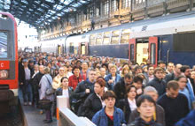 La journée du 10 mars s'annonce très difficile dans le secteur des transports publics.(Photo: AFP)