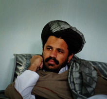 Ghazi Nawaz, chef du conseil tribal de Khost, très impliqué dans le processus de réintégration des Taliban dans la société.(Photo : Véronique de Viguerie)
