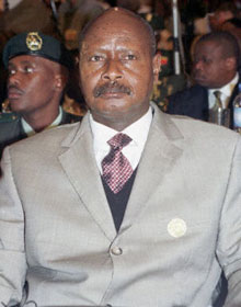 Le chef de l'Etat ougandais, Yoweri Museveni, compte sur la fin des soutiens à la guérilla de l'Armée de résistance du Seigneur pour remporter un troisième mandat présidentiel.(Photo: AFP)