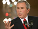 Le Président Bush, lors de sa conférence du 28 avril.(Photo : AFP)
