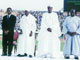 Blaise Compaoré et les anciens présidents du Burkina lors de la journée nationale de pardon le 30 mars 2001 à Ouagadougou. 

		(Photo : Alpha Barry)