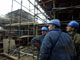 Des ouvriers des chantiers navals de Gdansk, en Pologne, travaillent à la construction du remorqueur français l'Abeille Liberté.(Photo : AFP)