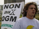 Manifestation, le 2 avril 2005 devant l'usine Cargill à Brest, contre l'importation de soja transgénique destiné à l'alimentation animale. 

		(Photo : AFP)