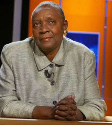 Présidente du Comité pour la mémoire de l'esclavage, Maryse Condé.(Photo : AFP)