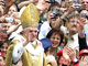 Le pape Benoît XVI, place Saint-Pierre à Rome, le 24 avril 2005.(Photo: AFP)