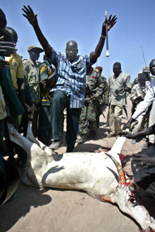 John Garang va désormais administrer le Sud, particulièrement dévasté par 21 ans de guerre.(Photo : AFP)