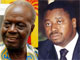 Emmanuel Bob Akitani et Faure Gnassingbé.(Photos: AFP)