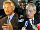 Dominique de Villepin et Henri Emmanuelli.(Photos: AFP)