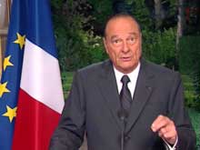 Jacques Chirac donne la feuille de route au nouveau gouvernement.(Photo : AFP)