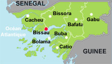 Carte de Guinée-BissauDR