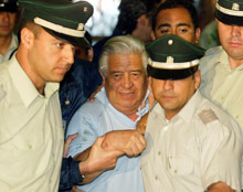  Manuel Contreras, l'ancien chef de la police secrète chilienne fait des confessions sur le sort des quelque mille disparus sous la dictature militaire.(Photo : AFP)