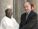 Le président nigérian Olusegun Obasanjo et son homologue français Jacques Chirac(Photo : AFP)