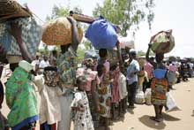 Réfugiés togolais au Bénin.(Photo: AFP)