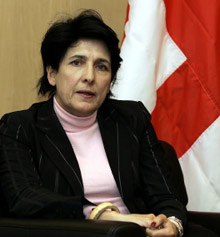 La ministre géorgienne des Affaires étrangères, Salomé Zourabichvili.(Photo : AFP)