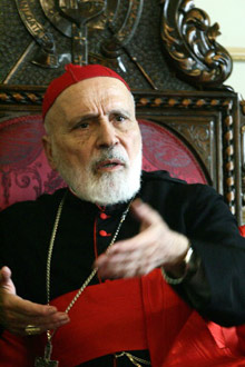 Le patriarche maronite Nasrallah Sfeir.(Photo : AFP)
