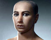La reconstitution ou l'approximation, en silicone, du visage du pharaon Toutankhamon?(Photo: conseil supérieur des Antiquités égyptiennes)