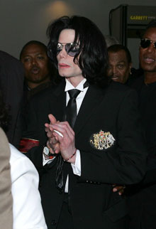 Michael Jackson lors de son procès en 2005(Photo: AFP)