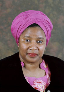 Phumzile Mlambo-Ngucka devient la première «Madame vice-president» de l'Afrique du Sud.(Photo : AFP)