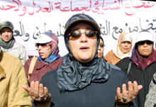 Nadia Yassine est la porte-parole du principal mouvement islamiste marocain «Justice et spiritualité».(Photo: AFP)