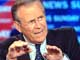 Donald Rumsfeld reconnaît qu'il y a eu des contacts entre une délégation américaine et des rebelles irakiens.(Photo: AFP)