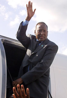 Le chef de l'État somalien Abdullahi Yusuf Ahmed n'est finalement pas revenu dans son pays comme prévu.(Photo : AFP)