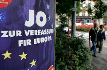 Les Luxembourgeois sont attendus aux urnes, ce dimanche 10 juillet, pour voter «oui» ou «non» à la Constitution européenne. Si le «oui» emporte, le Luxembourg sera le treizième pays à ratifier la Constitution européenne.(Photo : AFP)