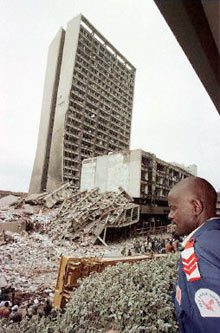 L'attentat à Nairobi en 1998 avait fait plus de 111 victimes.Photo : AFP