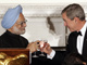 Le président américain et le Premier ministre indien sont déterminés à développer «<EM>la coopération dans les domaines du nucléaire civil, de la technologie spatiale et des échanges de hautes technologies</EM>».(Photo : AFP)