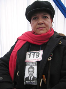 Gloria Paez lutte pour que justice soit faite.(Photo : Claire Martin)