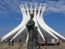 La cathédrale de Brasilia, la capitale futuriste du Brésil.(Photo : Catherine Monnet/RFI)