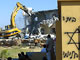 Destruction de maisons de colons dans le nord de la bande de Gaza.(Photo: AFP)