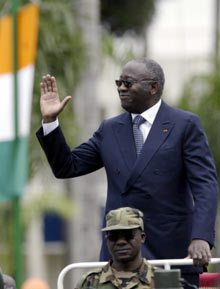 Laurent Gbagbo : "Coûte que coûte, nous irons aux élections le 30 octobre."Photo : AFP