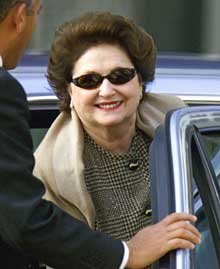 Lucia Hiriart, épouse de l'ex-dictateur chilien Pinochet.(Photo: AFP)