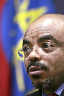 Le Premier ministre, Meles Zenawi.Photo : AFP