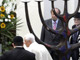 Le pape Benoît XVI a condamné «<i>le crime inouï</i>» de la Shoah lors de sa visite historique à la synagogue de Cologne.(Photo: AFP)