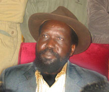 Les responsables du Mouvement populaire de libération du Soudan (MPLS) ont désigné Salva Kiir pour succéder à John Garang.(Photo : AFP)