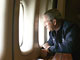 L'avion présidentiel survole La Nouvelle-Orléans.(Photo: AFP)