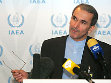L'ambassadeur iranien auprès de l'AIEA, Mohammad Akhondzadeh. L'Europe veut déférer l'Iran devant le Conseil de sécurité de l'ONU.(Photo: AFP)