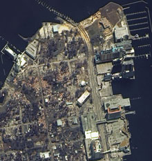 Une vue satellite de la ville de Biloxi.(Photo : Digitalglobe)