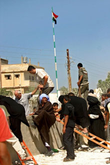 Rafah, la ville palestinienne collée à la frontière égyptienne, est coupée en deux.(Photo : AFP)