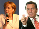 Angela Merkel et Gerhard Schröder.(Photos: www.cdu.de ; www.spd.de)