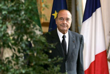 Jacques Chirac n’a pas apprécié que la France se voie opposer une fin de non-recevoir après avoir sollicité l’intervention de Bruxelles dans le dossier Hewlett-Packard.(Photo: AFP)