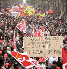 La manifestation parisienne a tenu ses promesses.Photo : AFP