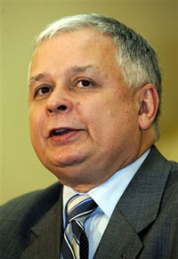Lech Kaczynski, 56 ans, du parti de la droite catholique Droit et Justice (PiS).(Photo: AFP)