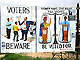 Monrovia: affiches encourageant les citoyens à voter.(Photo: AFP)