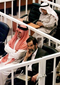 Le procès de Saddam Hussein s'est ouvert mercredi 19 octobre à Bagdad.(Photo : AFP)